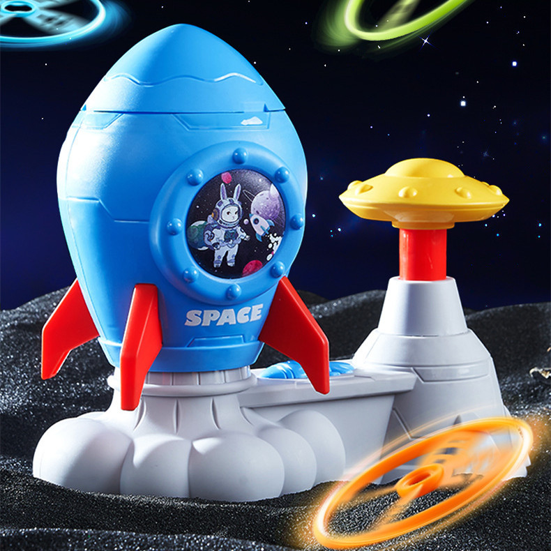 Rocket Foot Flying Saucer Toy Indoor Outdoor Catapult