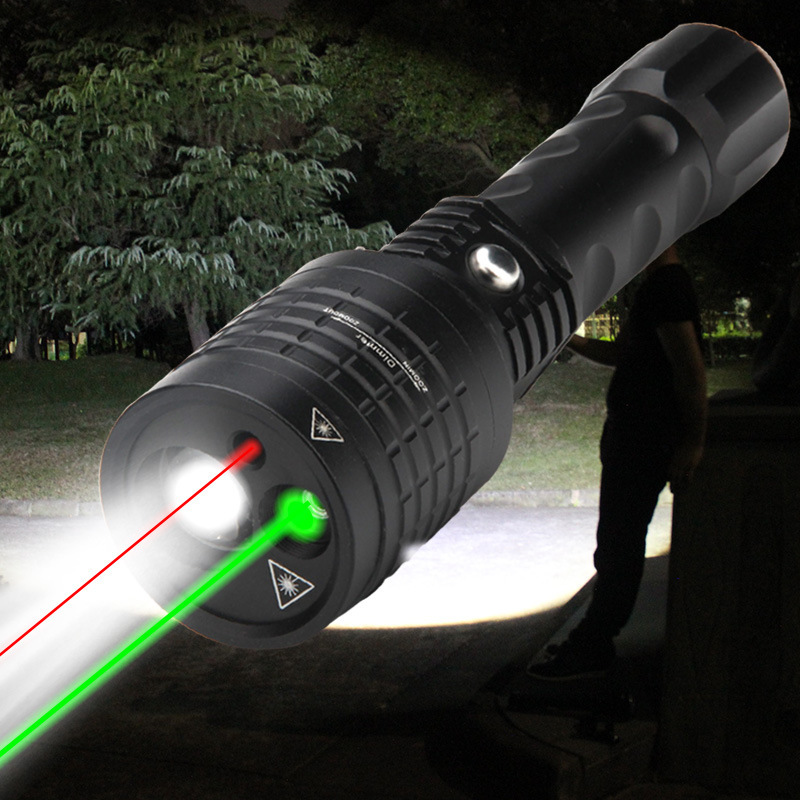 Three In One Green LED Outdoor Flashlight Three In One Green LED Outdoor Flashlight